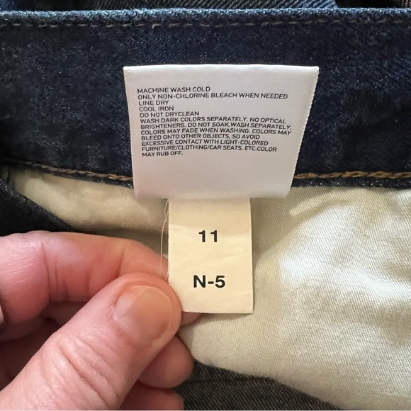 Uniqlo Denim Jean Shorts size 26 Dark Wash - Picture 3 of 5